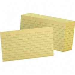 Esselte Pendaflex Corp. Esselte Colored Ruled Index Cards - 3 x 5 - 90lb - 100 x Card - Canary