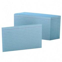 Esselte Pendaflex Corp. Esselte Colored Ruled Index Cards - 4 x 6 - 90lb - 100 x Card (7421-BLU)