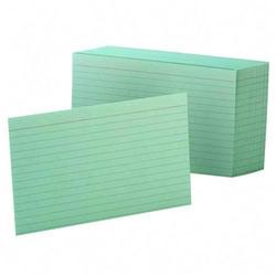 Esselte Pendaflex Corp. Esselte Colored Ruled Index Cards - 4 x 6 - 90lb - 100 x Card (7421-GRE)