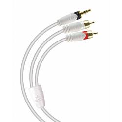 METRA ELECTRONICS CORPORATION Ethereal Audio Cable - 1 x Mini-phone - 2 x RCA - 6ft - White