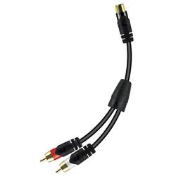 METRA ELECTRONICS CORPORATION Ethereal EM Series Stereo Audio Y-Cable - 1 x RCA - 2 x RCA - 0.98ft