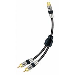 METRA ELECTRONICS CORPORATION Ethereal RCA Y Cable - 2 x RCA - 1 x RCA - 0.98ft