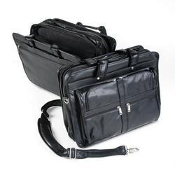Bond Street Exec. Computer Bag,Multipocketed,17 x6-1/2 -8/12 x12-1/2 ,BK