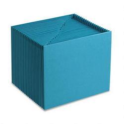 Smead Manufacturing Co. Expanding File, Open Top, A-Z Index, 12 x 10, Teal (SMD70717)