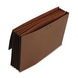 Smead Manufacturing Co. Expanding Partition Wallet, Leather-Like/Elastic Cord, 6 Pockets, 14-3/4 x 9-1/2 (SMD72375)
