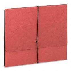 Gussco Manufacturing Expanding Wallets with Elastic Cord, Redrope, 4 Expansion, 10 x 12, 25/Carton (SJPS84308)