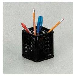 Eldon Office Products Expressions Punched Metal and Wire Pencil Cup, Black (ELDFG9E8800BLA)