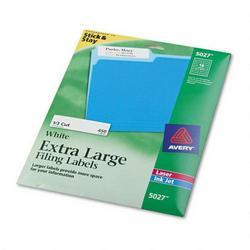 Avery-Dennison Extra Large Filing Labels, 15/16 x3-7/16 , 450/Pack, White (AVE05027)