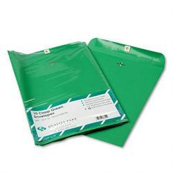 Quality Park Products Fashion Color Clasp Envelopes, Green, 10 x 13, 10/Pack (QUA38755)