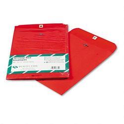 Quality Park Products Fashion Color Clasp Envelopes, Red, 9 x 12, 10/Pack (QUA38734)