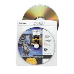 Fellowes CD Album Refill Pages - Slide Insert - Vinyl - Clear - 100 CD/DVD, 100 CD/DVD (90659)