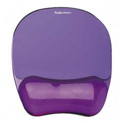 Fellowes Gel Crystal Mouse Pad/Wrist Rest - 1 x 9.3 x 7.9 - Purple (91441)