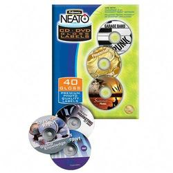 Fellowes NEATO CD/DVD Label - Permanent - White (99944)