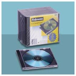 Fellowes Manufacturing Fellowes NEATO Standard CD Jewel Case - Book Fold - Plastic - Clear, Black