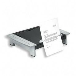Fellowes Office Suites Standard Monitor Riser with Copy Holder - Up to 80lb Monitor - Black