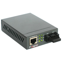 FiberHome 10/100 Fast Ethernet Multimode Media Converter (transceiver) - MM 1300 (1310)nm 2km SC to RJ45 standalone