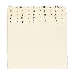 Esselte Pendaflex Corp. File Folder Set, A-Z, 1/5 Tab Cut, Letter-Size, 25/ST, MLA (ESS75225)