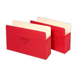 Globe Weis/Cardinal Brands Inc. File Pocket, 3-1/2 Expansion, 11-3/4 x9-1/2 , Red (GLW1524ERED)