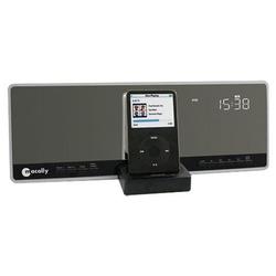 macally Flat panel Stereo speaker with charger for iPod, AM/FM and alarm clock