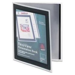 Avery-Dennison Flexi-View Presentation Books, 6 Pages, Black (AVE47688)