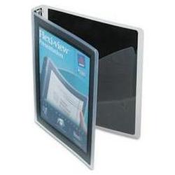 Avery-Dennison Flexi-View Round-Ring Presentation View Binder, 1 Capacity, Black (AVE17686)