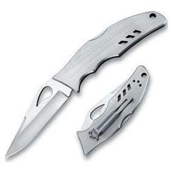 Spyderco Flight, Stainless Steel/aluminum Handle, Plain