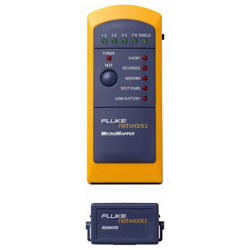 FLUKE NETWORKS Fluke Networks MicroMapper - 2 x RJ-45 Female - Network Testing Device