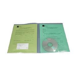 Lion Office Products Folder,Polypropylene, Twin Pckt, CD/Floppy Slot, 20Ct, Clear (LIO91600CR)