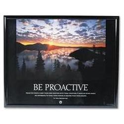 Advantus Corporation Framed Motivational Print Be Proactive® 30w x 24h, Black Frame (AVT78156)
