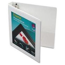 Avery-Dennison Framed Presentation EZD® Locking Veiw Binder, 1 Capacity, White (AVE68056)