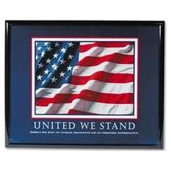 Advantus Corporation Framed United We Stand Motivational Print, 30w x 24h, Black Frame (AVT78036)