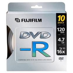 Fujifilm 16x DVD-R Media - 4.7GB - 10 Pack (25302261)