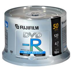 Fujifilm DVD-R Media - 4.7GB - 120mm Standard - 50 Pack Spindle