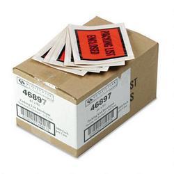 Quality Park Products Full-Print Front Self-Adhesive Packing List Envelopes, Bright Orange, 1,000/Ctn (QUA46897)