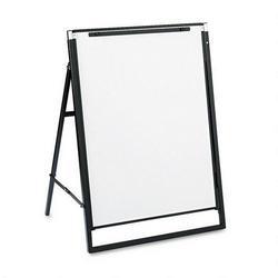 Quartet Manufacturing. Co. Futura™ Adjustable Height Easel/White Dry Erase Board, Black Frame (QRT351900)