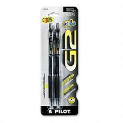 Pilot Corp. Of America G2 Gel Ink Roller Ball Pen, Two-Pen Pack, Fine Tip, Black Ink (PIL31031)