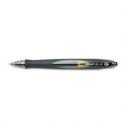 Pilot Corp. Of America G6 Gel Roller Ball Pen, Retractable, Fine Point, Black Ink (PIL31401)