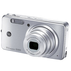 GENERAL IMAGING COMPANY GE E1030 10 Megapixels, 3x Optical Zoom, 2.7 Panormaic LCD Screen, Powered by a Rechargeable Lithium-ion Battery, Digital Camera - Silver