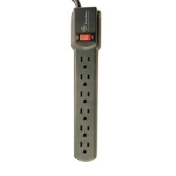 GE HEP56223 6-Outlet Grounded Power Strip