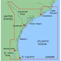 Garmin BlueChart Data Card MUS008R: Charleston to Jacksonville