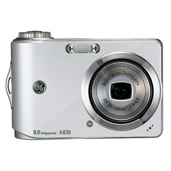 GENERAL IMAGING COMPANY General Electric (GE) A830 8 Megapixel Digital Camera - Silver