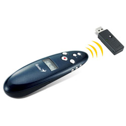 Genius 2.4G Media Pointer, USB, Blue-black