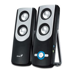 Genius SP-i350, BLACK, 10W , 120V-US. Expert Speakers for MP3 Player and Notebook