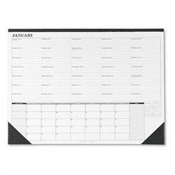 House Of Doolittle Goals/Memos Weekly/Monthly Desk Pad Calendar, 22 x 17, Deep Blue/Gray (HOD186)