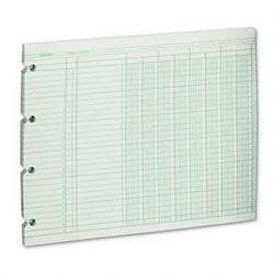 Wilson Jones/Acco Brands Inc. Green Columnar Sheets, Single Page Format, 8 Columns, 9-1/4x11-7/8, 100/Pack (WLJG108)