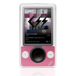 GRIFFIN TECHNOLOGY Griffin Centerstage Flip-Stand Case for Zune - Polycarbonate - Pink