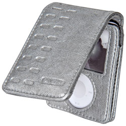 GRIFFIN TECHNOLOGY Griffin Elan Convertible Case for iPod nano 3G - Microfiber, Leather - Silver