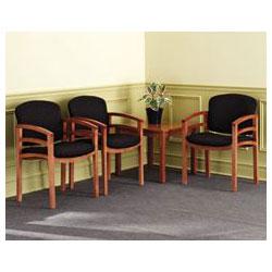HON Guest Chair, 23-1/2 x18-1/2 x33-1/8 , Medium Oak/Black