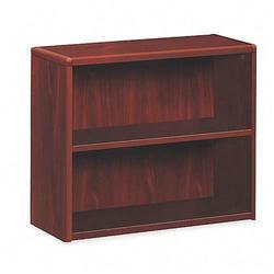 HON 10700 Series Bookcase - 29.62 Height x 36 Width x 13.12 Depth - Wood - 2 Shelf(ves) - Mahogany