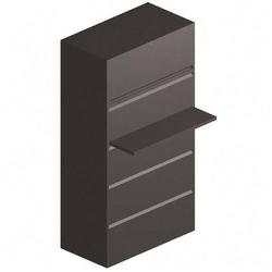 HON 800 Series Lateral File - 67 Height x 36 Width x 19.25 Depth - Steel - 2 Shelf(ves) - 5 Drawer(s) - Legal - Charcoal